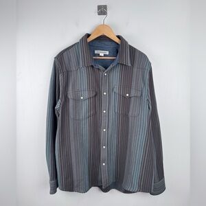 Outerknown Men Blanket Button Down Shirt Size XL